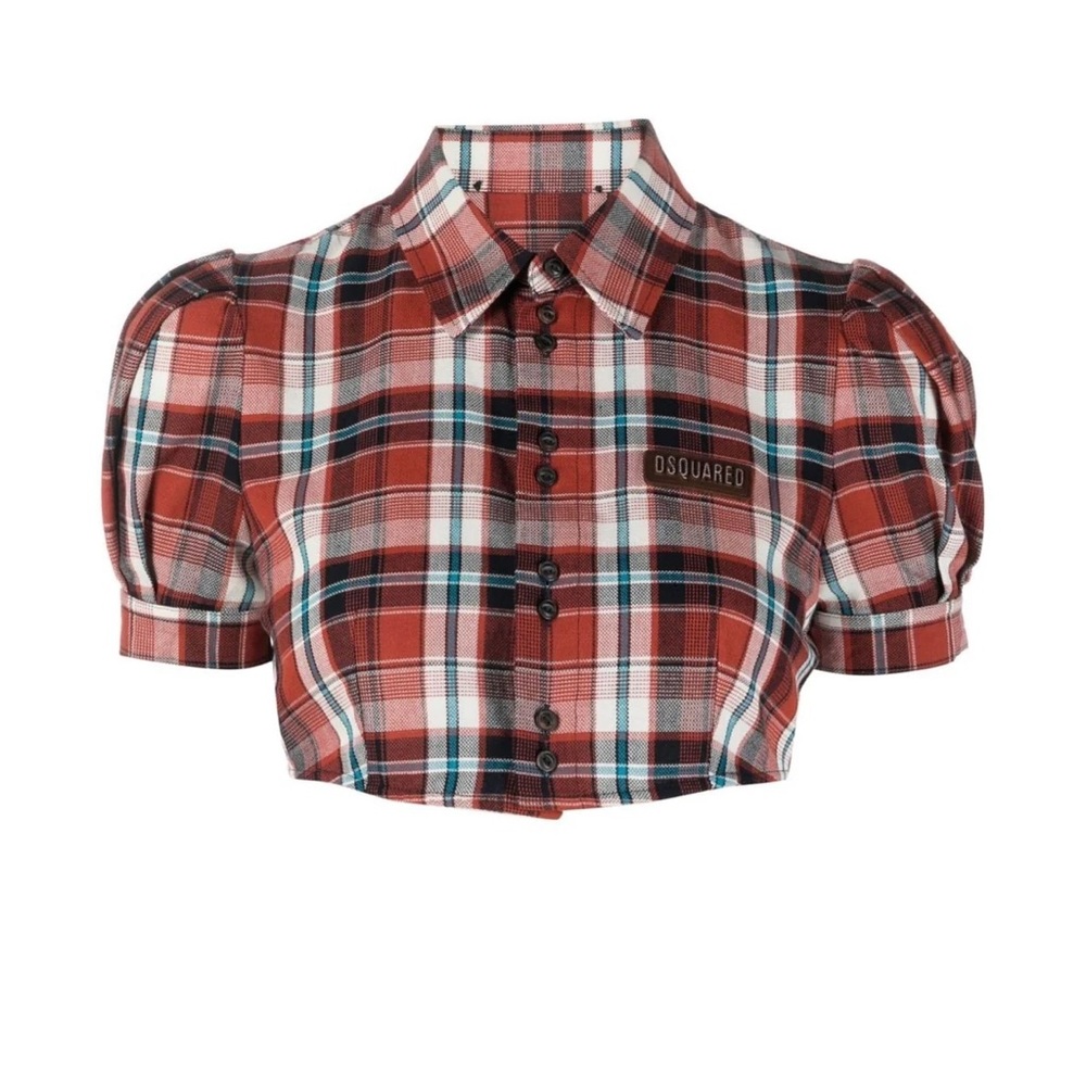 Dsquared2 puff sleeve top